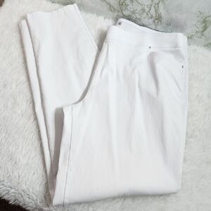 89th + MADISON White Pull-on Pants